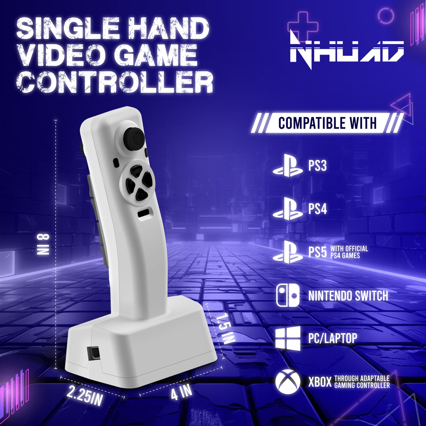 Single Hand Video Game Controller | Nhuad Controllers
